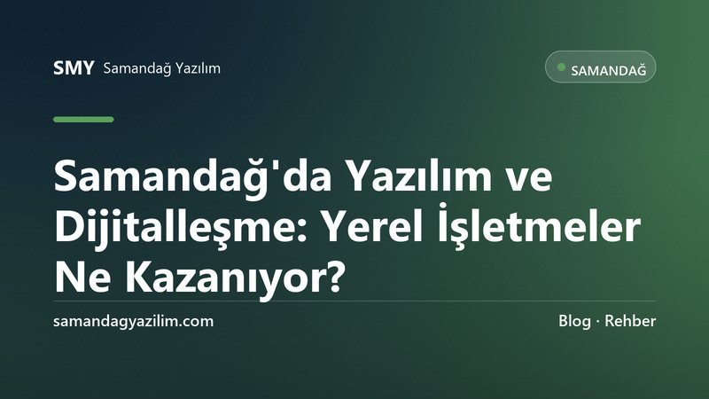Samandağ’da bir işletmede kullanılan yönetim paneli ekranı