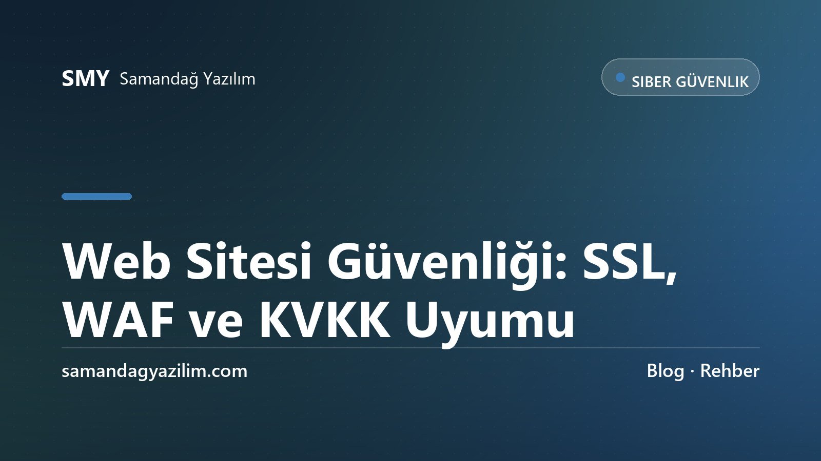 Web sitesi güvenliği: SSL sertifikası ve güvenlik başlıkları
